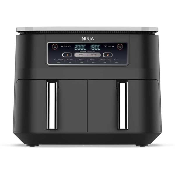 Ninja Foodi Air Fryer [AF300UK], Dual Zone, 7.6 Litre, Black