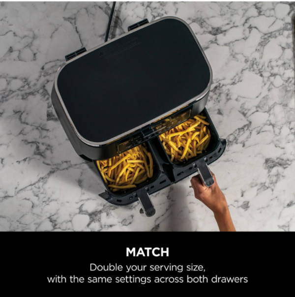 Ninja Foodi Air Fryer [AF300UK], Dual Zone, 7.6 Litre, Black - Image 3